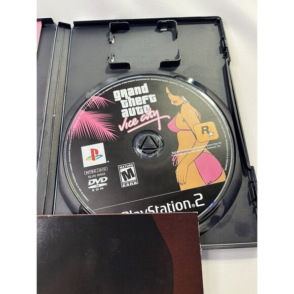 Grand Theft Auto: Vice City GTA (PlayStation 2, 2002) COMPLETE W/ MAP & TESTED - Picture 6 of 11